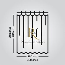 завеса за баня с черни райета - 70.87 x 78.74 инча (180x200 см) завеса за баня