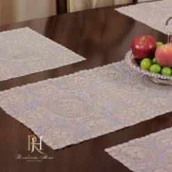 Oscar American Service Placemat And Runner Set - Exquisite Embroidery For Your Table 9 From Turkey oscar american service placemat and runner set - exquisite embroidery for your table