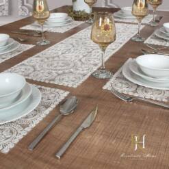 Oscar American Service Placemat And Runner Set - Exquisite Embroidery For Your Table 12 From Turkey oscar american service placemat and runner set - exquisite embroidery for your table