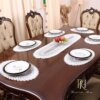 Isabella American Service Placemat And Runner Set - Embroidered 10 From Turkey table placemats 13.8 x 17.7 inches