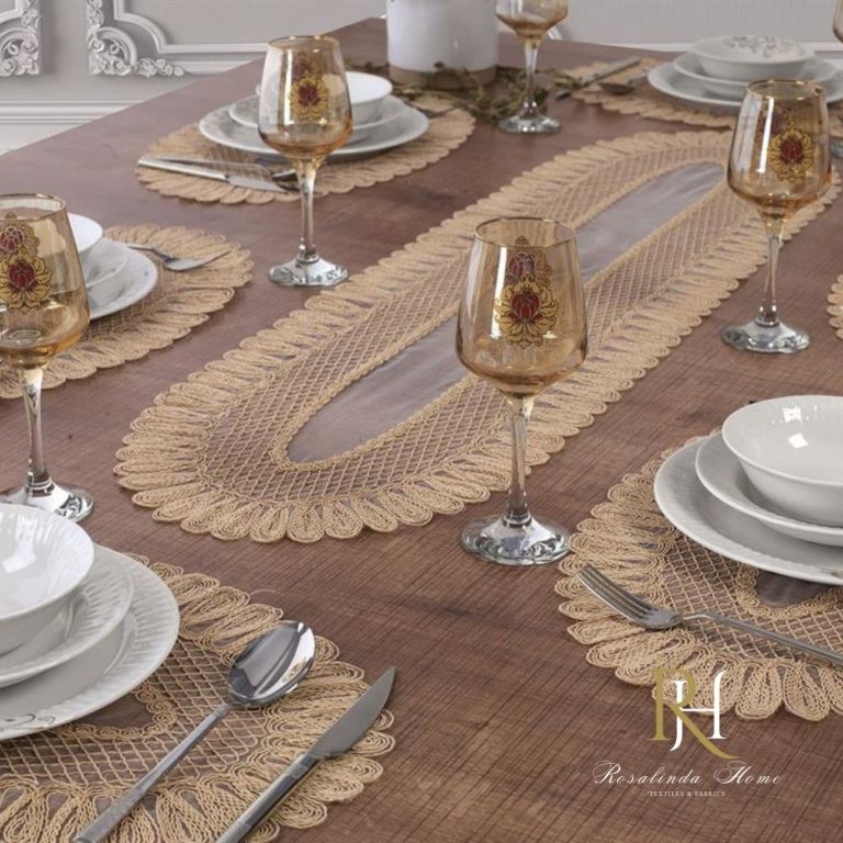 Isabella American Service Placemat And Runner Set – Emb...