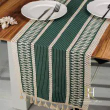 Tischläufer aus Bio-Baumwolle, 13.8 Zoll x 57 Zoll