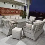 avlu rattan furniture set: handcrafted elegance from turkiye