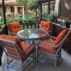 avlu rattan furniture set: handcrafted elegance from turkiye