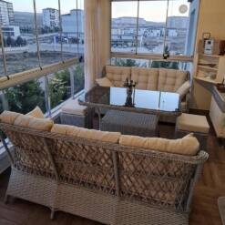 avlu rattan furniture set: handcrafted elegance from turkiye