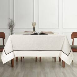 Daisy Cotton Border Bias Tablecloth 160X220Cm 15 From Turkey daisy cotton border bias tablecloth 160x220cm
