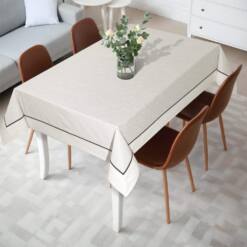 Daisy Cotton Border Bias Tablecloth 160X220Cm 9 From Turkey daisy cotton border bias tablecloth 160x220cm