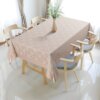 nappe motif damassé en coton polycoton 160x220 cm - nappe élégante et résistante