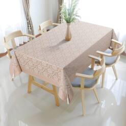 Polycotton Cotton Damask Pattern Tablecloth 160X220 Cm - Elegant And Durable Tablecloth 4 From Turkey polycotton cotton damask pattern tablecloth 160x220 cm - elegant and durable tablecloth