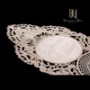 Carine Velvet Lacey 5-teiliges Tischläufer-Set, Salon-Set, Tischdecke 11 Aus der Türkei Jemma Velvet Lace 5-teiliges Läufer-Set, Salon-Set, Tischdecke