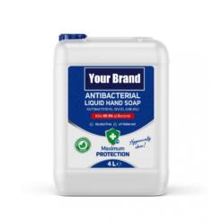 sapone liquido antibatterico 4 l - detergente mani elimina germi e idratante