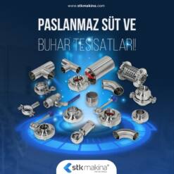 stk makina stainless steel milk and steam installations parts