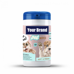 pet cleaning wet wipes 60 pieces canister