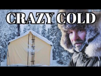 chilling adventure: 35° alone in a frozen tent