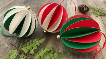 create stunning two-tone honeycomb ornaments for christmas!