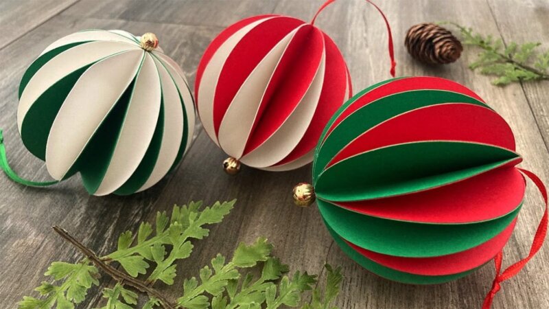 create stunning two-tone honeycomb ornaments for christmas!