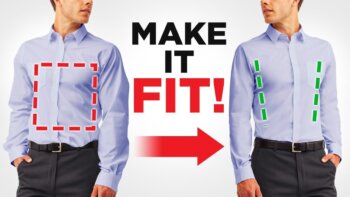 curious about how to tailor your own dress shirt? say goodbye to muffin tops!