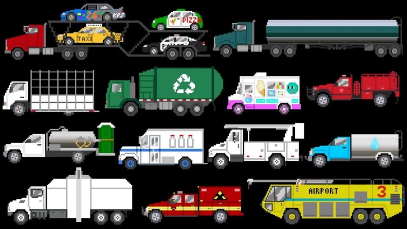 discover the world of trucks: fun learning video for kids!