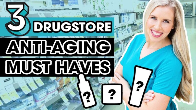 discover the top 3 drugstore anti-aging must-haves with the budget dermatologist!