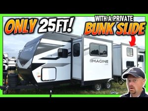 experience the future of camping! discover the new 25ft grand design rv with private bunk slide!