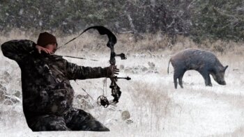 experience the thrill of bow hunting in the texas winter freeze {catch clean cook}
