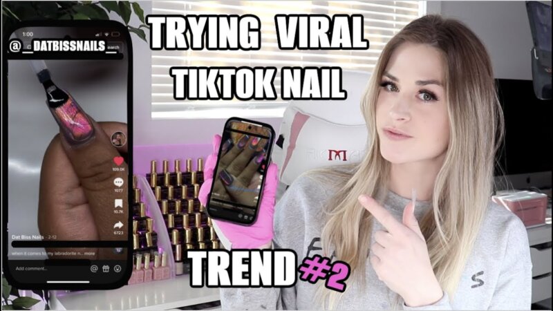 get ready for the latest tiktok nail trends! 👀 #trendingnails