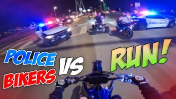 high-speed showdown: who will come out on top - bikers or cops?