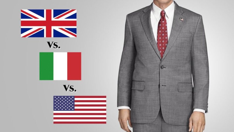 how do british, italian, and american suit fashions differ?