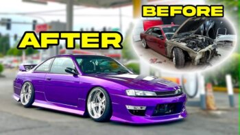 rebuilding a wrecked nissan s14 in 20 minutes – how is it possible?
