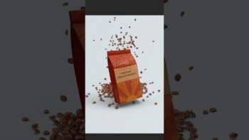 sleek, stylish coffee bag label design - see the impact of digital art on packaging! #design #coffee #art