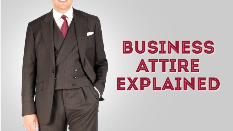 why professional men should care about their business attire?