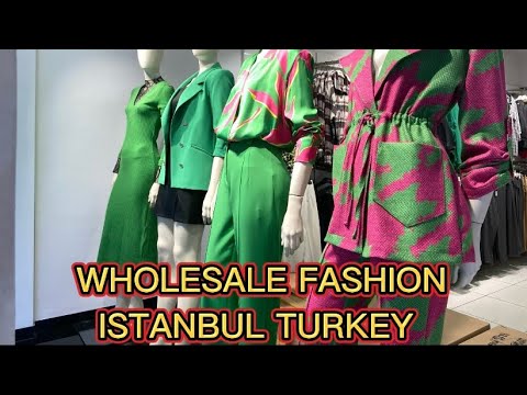 discover the latest in women's fashion at istanbul's wholesale market!