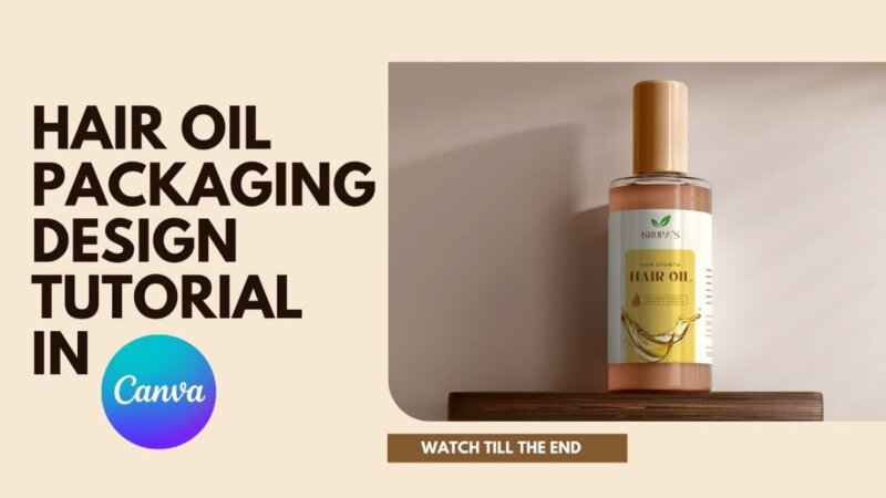 get inspired with a diy hair oil packaging design tutorial on canva! learn from the digital designer.