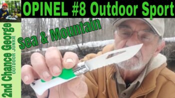 opinel #8 outdoor sport: a unique folding survival knife for sea and mountain adventures