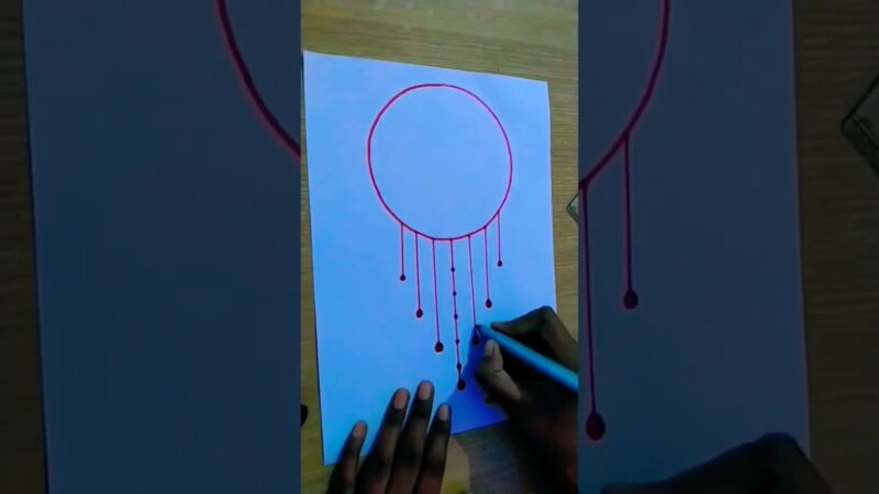 stunning red circle border design - see the inspiration!