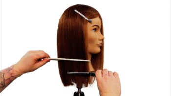 "the line haircut | a tutorial for sleek, one-length hair" discover the secret to a perfect cut!
