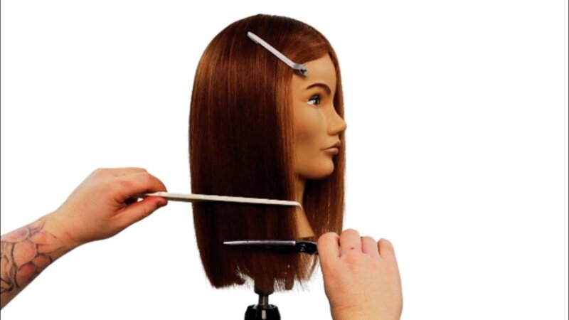 "the line haircut | a tutorial for sleek, one-length hair" discover the secret to a perfect cut!