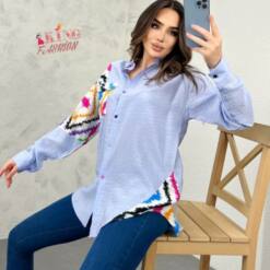 Young Lady Women Shirt Spring Summer European Satan Fabric 38-48 - Stylish And Trendy Fashion Piece 4 From Turkey young lady women shirt spring summer european satan fabric 38-48 - stylish and trendy fashion piece