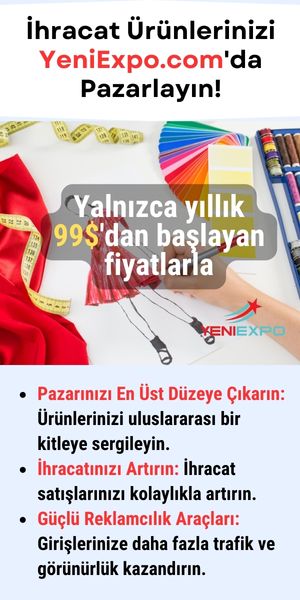 İhracat Ürünlerinizi YeniExpo.com'da Pazarlayın!