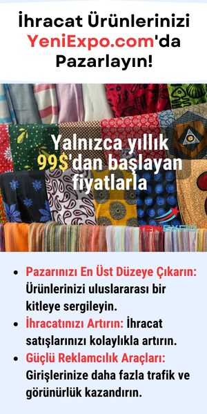 İhracat Ürünlerinizi YeniExpo.com'da Pazarlayın!