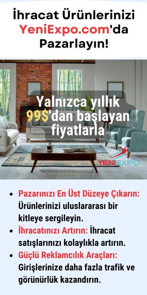 İhracat Ürünlerinizi YeniExpo.com'da Pazarlayın!