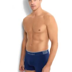 Mens 6' Navy Blue Microfiber Seamless Boxer 276 - Male 3 From Turkey erkek 6li lacivert mikrofiber dikissiz f9fda