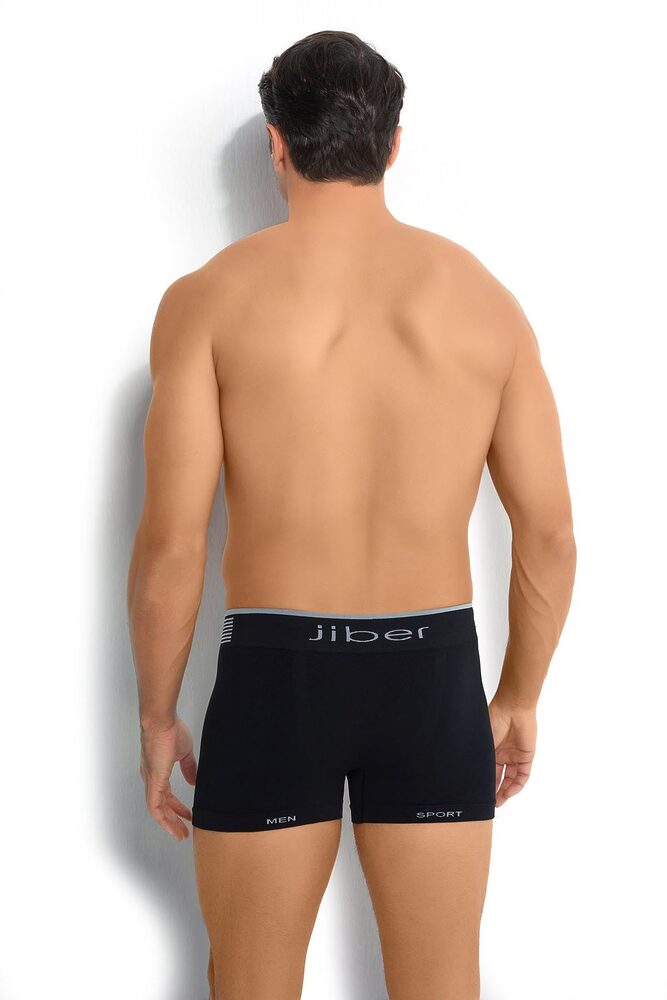 Herren Boxershorts aus schwarzer Mikrofaser, nahtlos, Größe 6, Artikelnummer 276 (Herrengröße 2), aus der Türkei erkek 6li siyah mikrofaser dikissiz bo 4f84 b