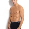 Herren Boxershorts aus schwarzer Mikrofaser, nahtlos, Größe 6, Artikelnummer 276 (Herrengröße 3), aus der Türkei Erkek 6li siyah mikrofiber dikissiz bo d627ea