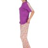 Ensemble pyjama Fuşya à manches courtes en viscose pour femme 10204 - Taille 3 (Turquie) kadin viskoz kisa kol fusya pyjama tak 7a47d4