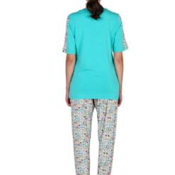 Female Viscosity Short Sleeve Mint Green Pajamas Kit 10204 - Woman 4 From Turkey kadin viskoz kisa kol mint yesili pija 8 4eef