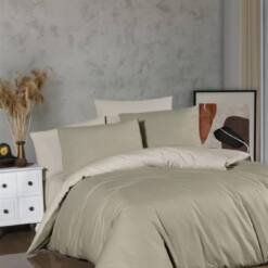 Wholesale Ranforce Double Face Bedding Sets | Turkish Cotton Quality 12 From Turkey khaki beige 1676661765.407981