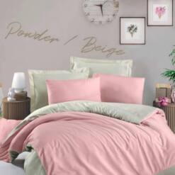 powder beige bedding set luxurious comfort style 972
