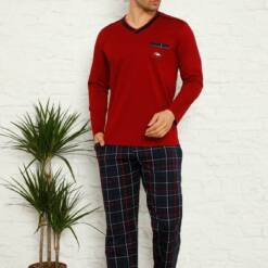 Bordo Ecoseli Long Sleeves Male Pijama Set 1167Uy 6 From Turkey t2708 td 1 3
