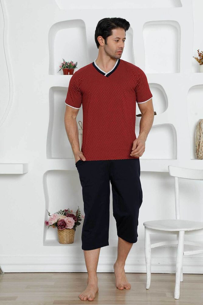 Bordo Bermuda Male Pijama Set 1199B 2 From Turkey t3156 td 1 3